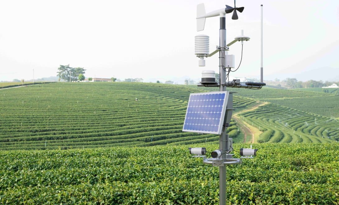 Estação de monitoramento de informações metereológicas. Fonte: Diário de Campo