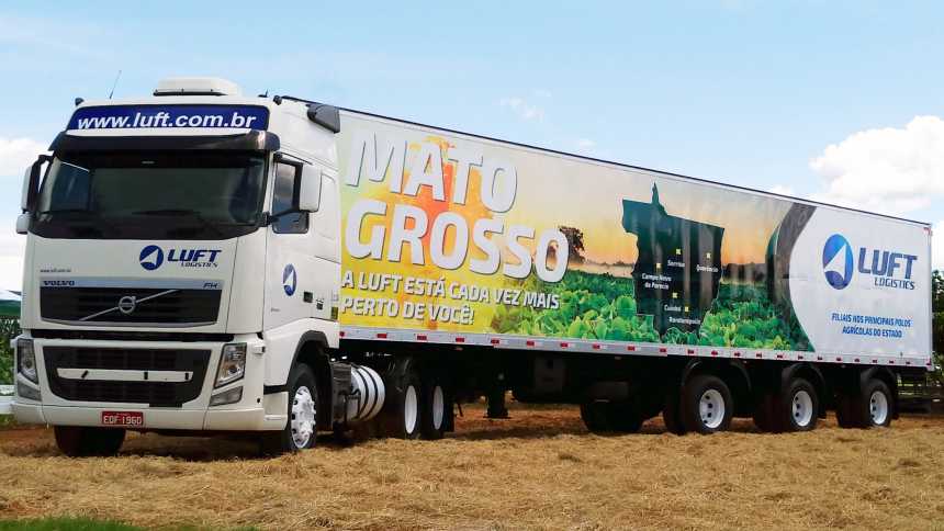 Caminhão da Luft Logistics. Fonte: AgFeed