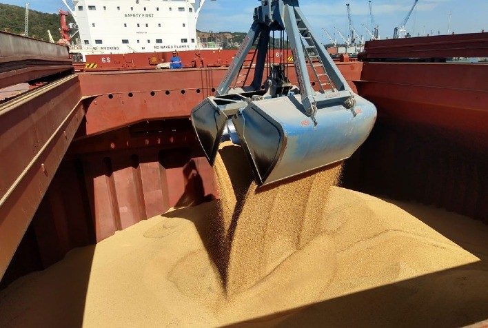 Exportação de soja. Fonte: Portal do Agronegócio