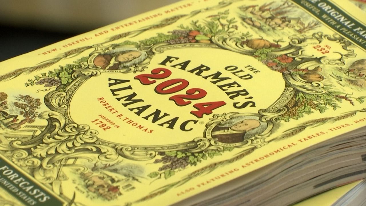 Edição de 2024 do Old Farmers Almanac. Fonte: Spectrum News