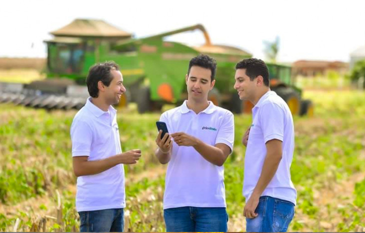 Alexandre Borges, Frederico Marques e Pedro Paiva, fundadores da Grão Direto. Fonte: Pipeline Valor
